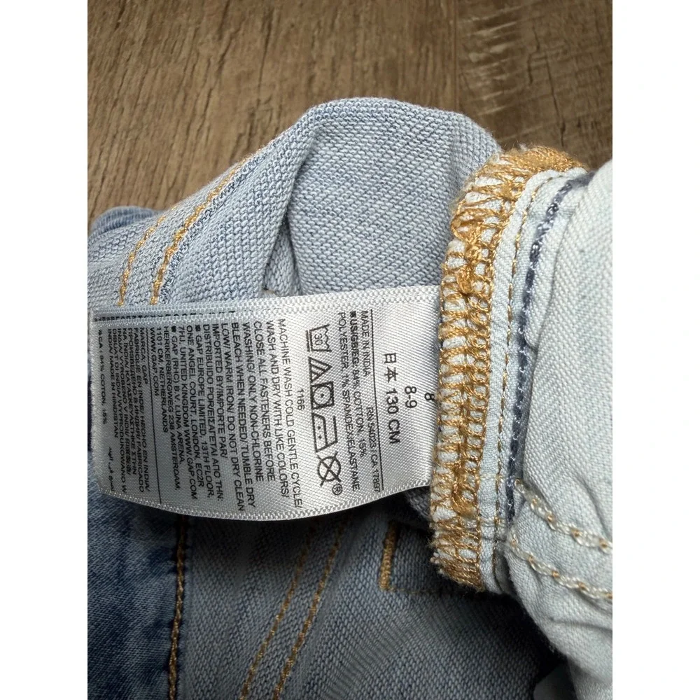 GAP Girls High Rise Wide-Leg Ankle Jeans